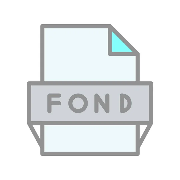 Fond Filled Light Vector Icon Design — ストックベクタ
