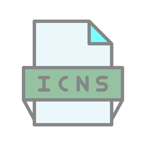 Icns Filled Light Vector Icon Design — Stockvektor