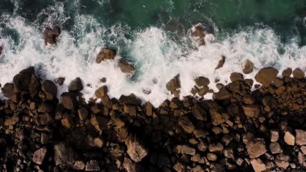 Luftaufnahmen Der Klippen Und Des Strandes Sagres Portugal Zeigt Einen — Stockvideo