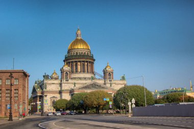 St. Petersburg 'daki St. Isaacs Katedrali manzarası