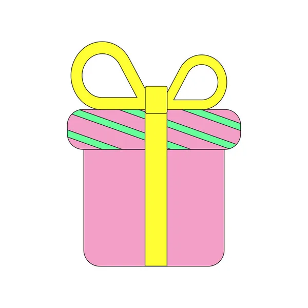 さまざまなギフトボックスのベクトルセット フラットデザイン ギフトボックスは 白に隔離されたプレゼント カラフルなラップ ショッピングコンセプト 誕生日のためのコレクション クリスマス ベクター漫画のフラットデザインのために — ストックベクタ