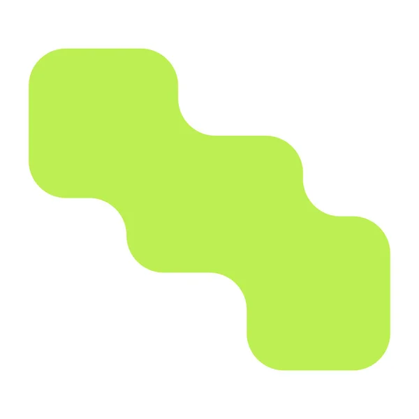 Illustration vectorielle de tendance moderne de forme géométrique verte — Image vectorielle