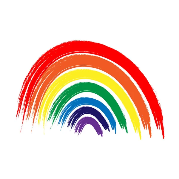 Різнокольоровий акварельний веселка ілюстрація вектор ЛГБТ EPS — стоковий вектор