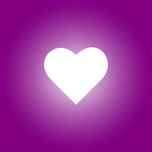 День Святого Валентина ілюстрація серця на фіолетовому фоні — стоковий вектор