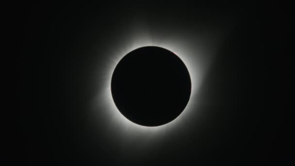 Úplné Zatmění Slunce Obloze Driggs Idaho Spojené Státy — Stock video