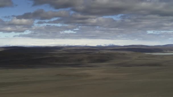 Luchtfoto Van Glooiend Landschap Hooglanden Ijsland — Stockvideo