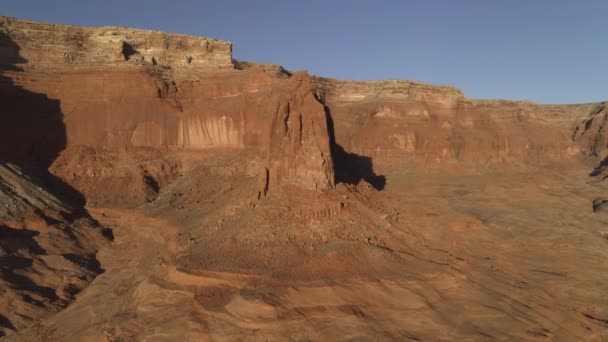 Vista Panorámica Cordillera Marrón Lake Powell Utah Estados Unidos — Vídeos de Stock