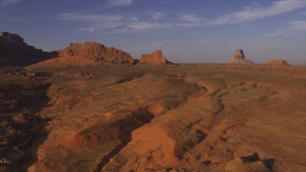 Luftfoto Skyer Ørken Landskab Lake Powell Arizona Usa – Stock-video