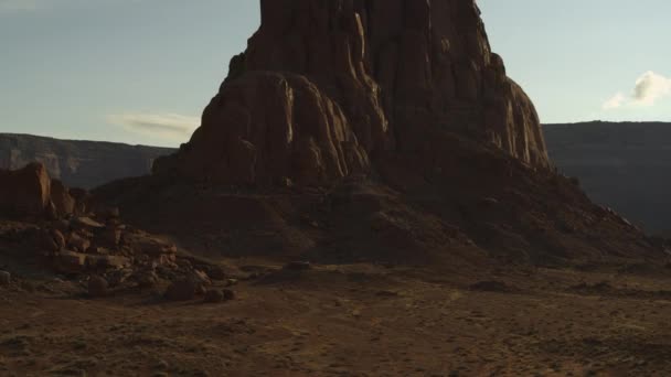 在美国犹他州的沙漠 格伦峡谷国家娱乐区 空中景观从黄油中放大 — 图库视频影像