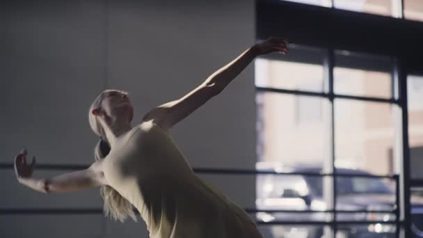 Завершення Жіночої Практики Сучасного Танцю Танцювальній Студії Lehi Юта Сша — стокове відео