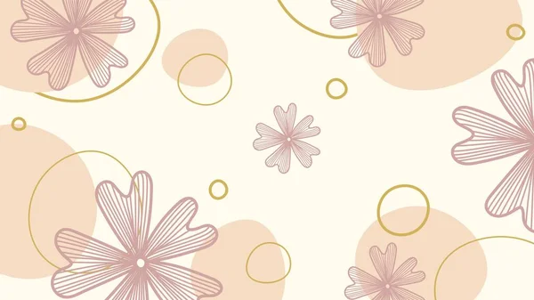 Abstract Art Background Vector Luxury Minimal Style Wallpaper Art Flower — Archivo Imágenes Vectoriales