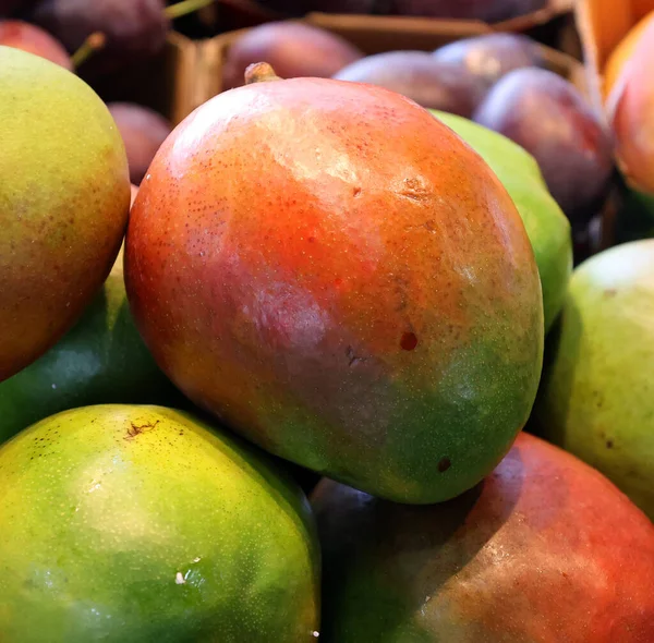 Primer Plano Las Frutas Frescas Mercado — Foto de Stock