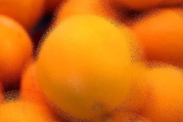 Psychedelisch Orangefarbener Hintergrund Mit Farbmuster Auf Glänzender Oberfläche Oder Brillantem — Stockfoto