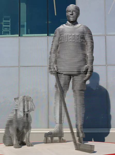 Ciudad Quebec Canadá 2021 Estatua Maurice Joseph Phantom Joe Malone — Foto de Stock