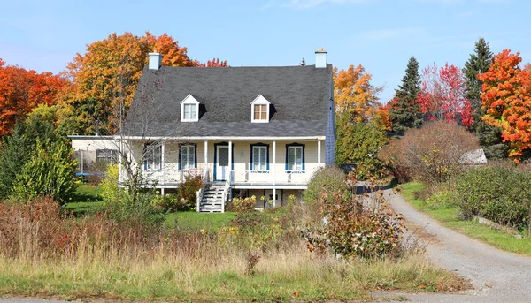 Ile Orlean Quebec Typisches Kanadisches Haus Ile Dorleans Seigneury National — Stockfoto