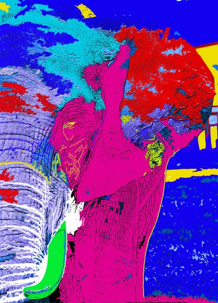 Renkli Pop Sanat Fili Simgesi — Stok fotoğraf