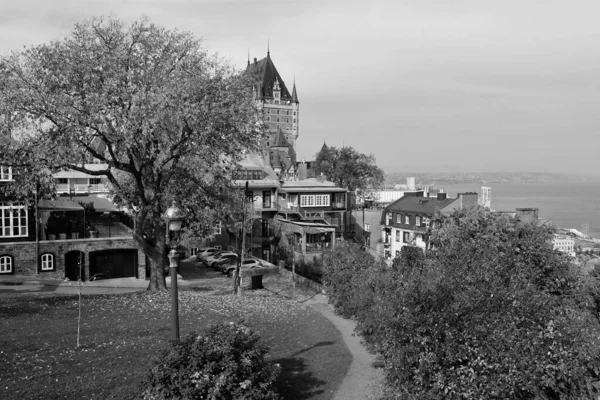 Quebec City Canada 2021 Chateau Frontenac Velkolepý Hotel Byl Vyhlášen — Stock fotografie