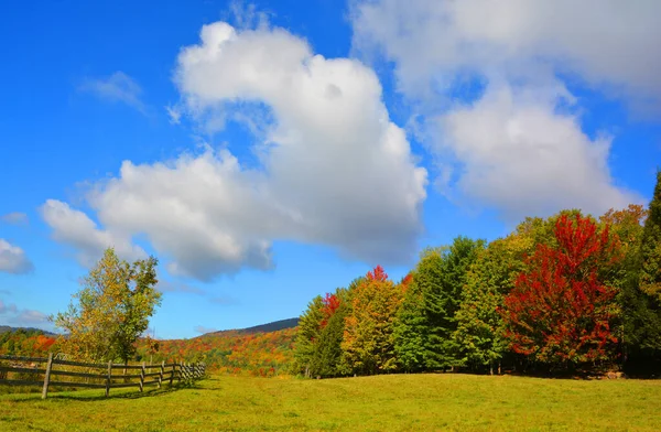 Bromont Shefford Quebec Eyaleti Kanada Nın Doğusundaki Manzarayı Sonbahara Bırak — Stok fotoğraf