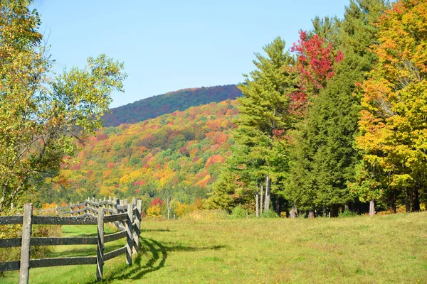 Hösten Landskap Östra Stadsdelar Bromont Shand Quebec Provinsen Kanada — Stockfoto