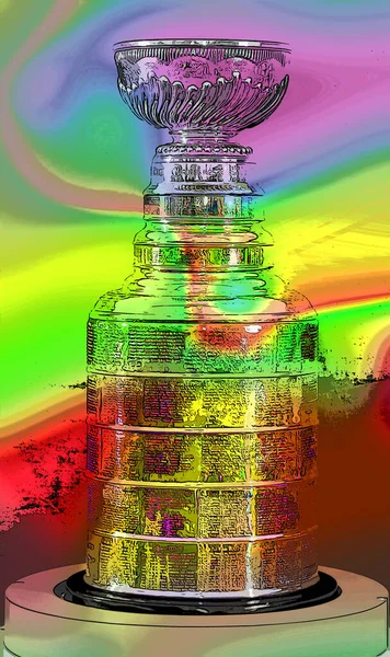 MONTREAL CANADA - 11 19 17: Stanley Kupası, Ulusal Hokey Ligi 'ne (NHL) her yıl verilen şampiyonluk ödülüdür. 