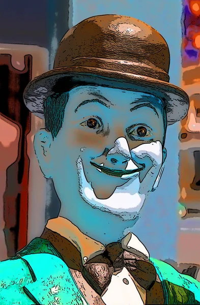 Stan Laurel Volt Angol Képregény Színész Jel Illusztráció Pop Art — Stock Fotó