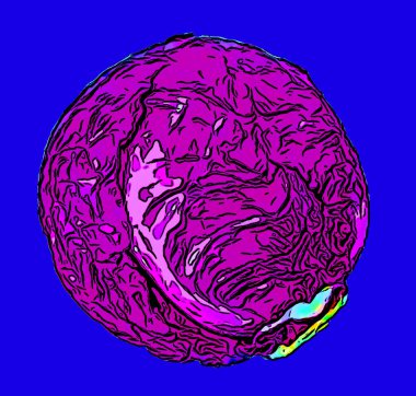 Kabak işareti çizimi canlı renklere sahip pop sanat arkaplan simgesi