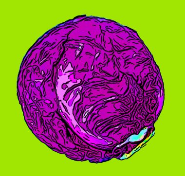 Kabak işareti çizimi canlı renklere sahip pop sanat arkaplan simgesi