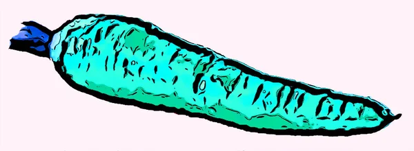 Renk Lekeli Havuç Işareti Çizimi Pop Art Arkaplan Simgesi — Stok fotoğraf