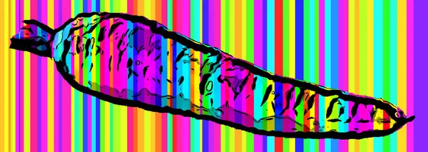 Иллюстрация Знака Моркови Иконка Поп Арта Цветовыми Пятнами — стоковое фото