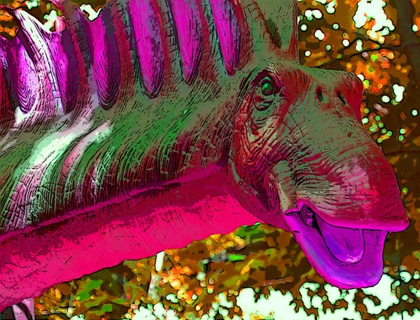 Tuojiangosaurus Означає Ящірка Річки Туо Рід Травоїдних Стегозаврів Пізнього Юрського — стокове фото
