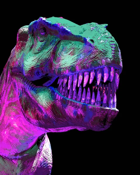 Tyrannosaurus Género Dinosaurio Terópodo Especie Tyrannosaurus Rex Rex Uno Los —  Fotos de Stock