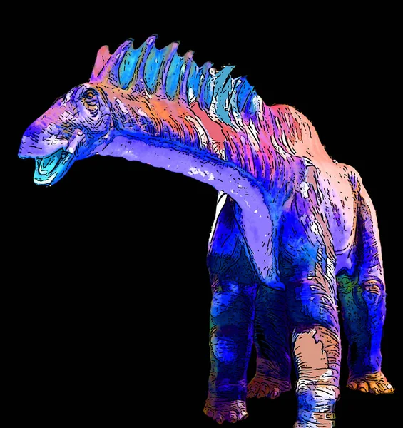 Amargasaurus Gênero Dinossauro Saurópode Início Cretáceo Época Que Agora Argentina — Fotografia de Stock