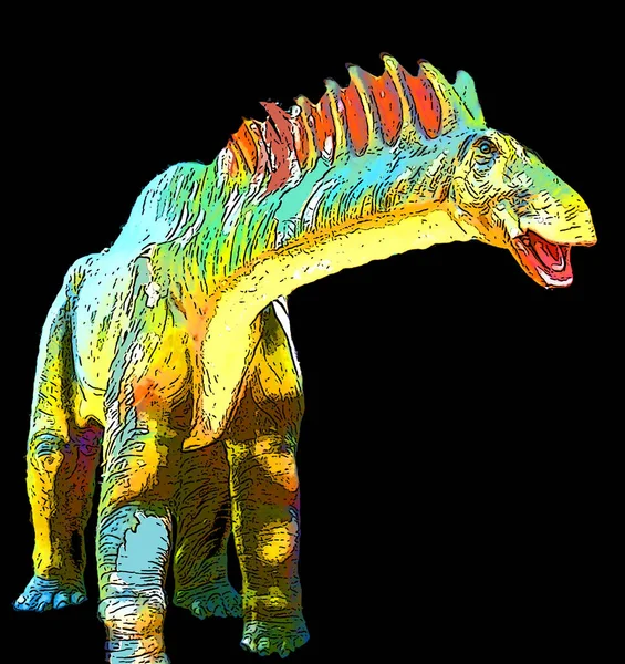 Amargasaurus Een Geslacht Van Dinosauriërs Uit Het Vroege Krijt Tijdperk — Stockfoto