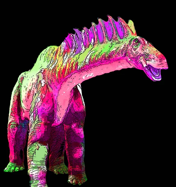 Amargasaurus Egy Nemzetség Sauropod Dinoszaurusz Korai Krétakorszak Ami Argentína Jel — Stock Fotó