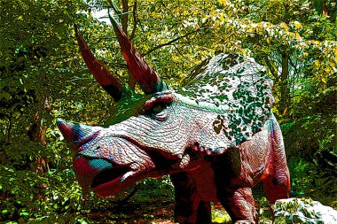 Triceratops, Kretase döneminin son dönemlerinde ortaya çıkan ve nesli tükenmiş bir otobur chasmosaurine ceratopsid dinozor cinsidir. 