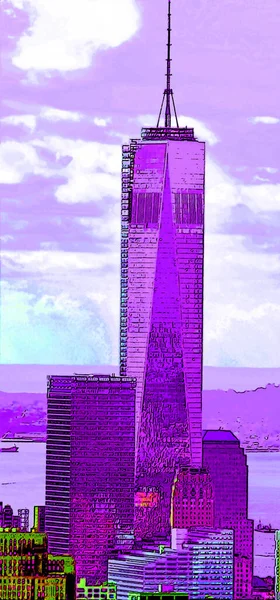 New York Október Alsó Mahattan One World Trade Center Vagy — Stock Fotó