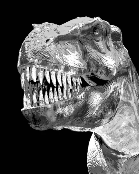Tyrannosaurus Een Geslacht Van Dinosauriërs Tyrannosaurus Rex Rex Een Van — Stockfoto