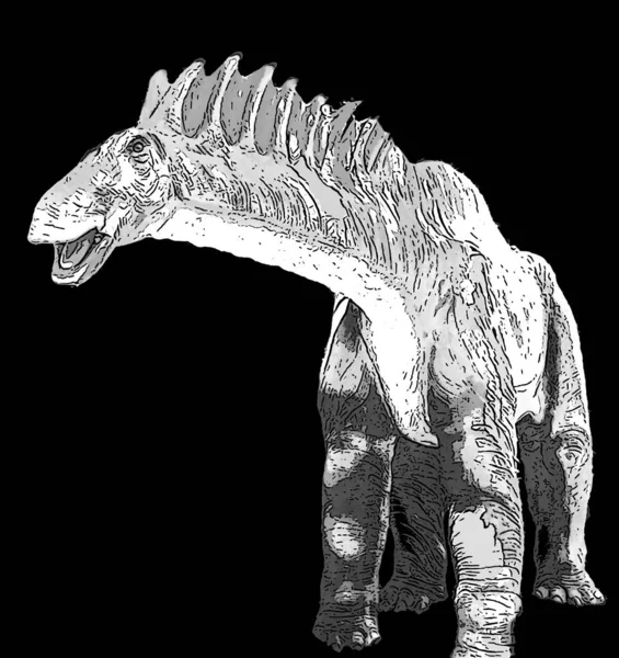 Amargasaurus Género Dinosaurio Saurópodo Época Del Cretácico Inferior Que Ahora — Foto de Stock