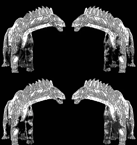 Amargasaurus Een Geslacht Van Dinosauriërs Uit Het Vroege Krijt Van — Stockfoto