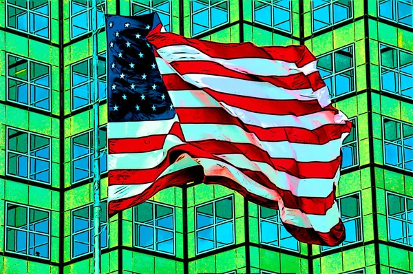 Bandeira Dos Estados Unidos América Muitas Vezes Referida Como Bandeira — Fotografia de Stock