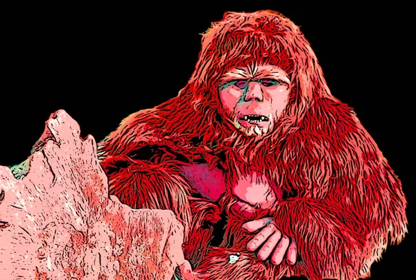 Granby Quebec Canada 2012 Los Títeres Bigfoot Folklore Norteamericano Bigfoot — Foto de Stock