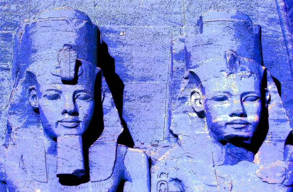 Abu Simbel 2008 Abu Simbel Tempel Sind Zwei Massive Felstempel — Stockfoto