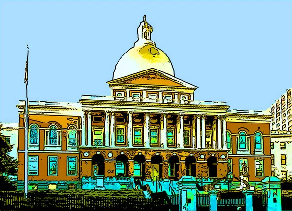 Boston Usa 2005 Massachusetts State House New State House Capital — Foto de Stock