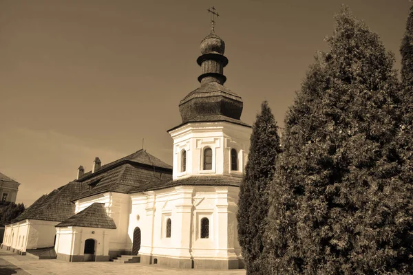 Quiiv Ucrânia Refeitório São João Divino Mosteiro Está Localizado Margem — Fotografia de Stock