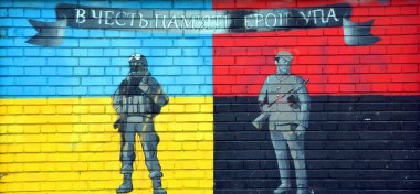 Ukrayna şehrinde sanat grafitileri