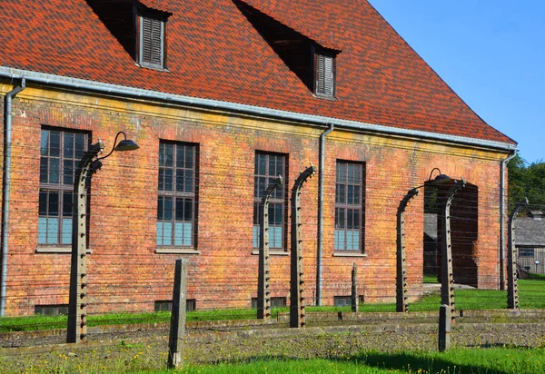 Auschwitz Birkenau Poland Mirador German Nazi Concentration Extermination Camp World — стоковое фото