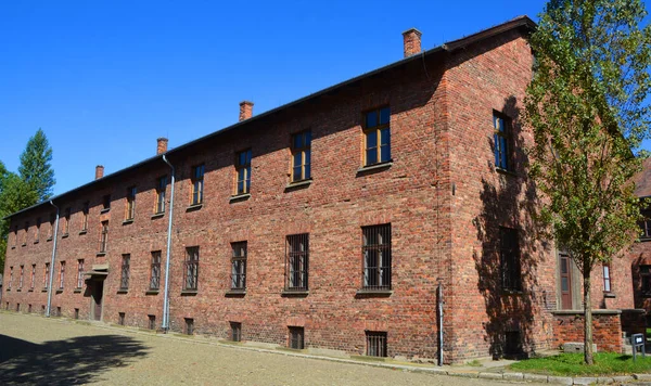 Auschwitz Birkenau Poland Barraca Exterior Del Campo Concentración Nazi Auschwitz —  Fotos de Stock