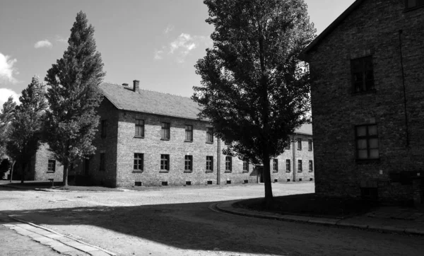 Auschwitz Birkenau Poland Fuori Dalla Caserma Del Campo Concentramento Nazista — Foto Stock