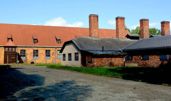 Auschwitz Birkenau Poland Fora Barraca Campo Concentração Nazi Auschwitz Birkenau — Fotografia de Stock