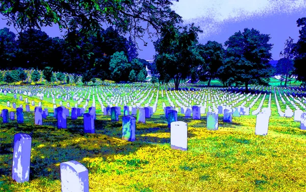 Washington Usa 1998 Cementerio Nacional Arlington Cementerio Militar Los Estados — Foto de Stock